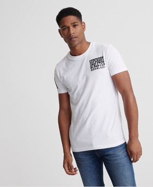 Superdry Mono Classic Férfi Pólók Fehér | VQXMN0491